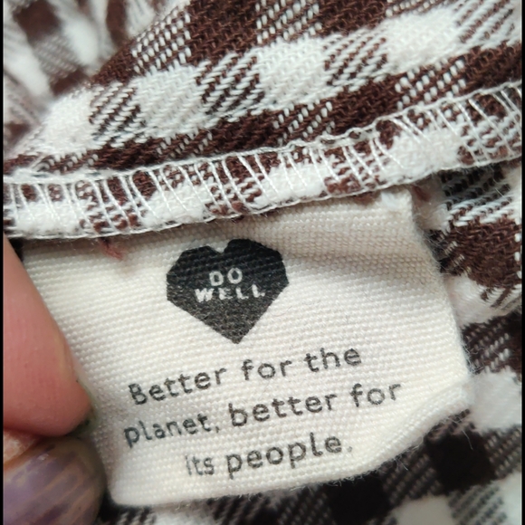 A) NWOT, Madewell flannel tie front plaid longsleeve - Picture 9 of 11